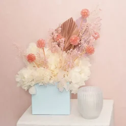 Mini Posy Box Gloss Autolock Base Pk25 Baby Blue (13x12cmH)