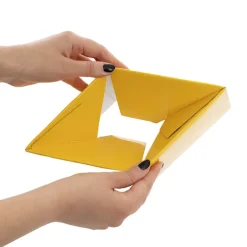 Mini Posy Box Gloss Autolock Base Pk25 Yellow (13x12cmH)