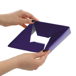 Mini Posy Box Gloss Autolock Base Pk25 Violet (13x12cmH)