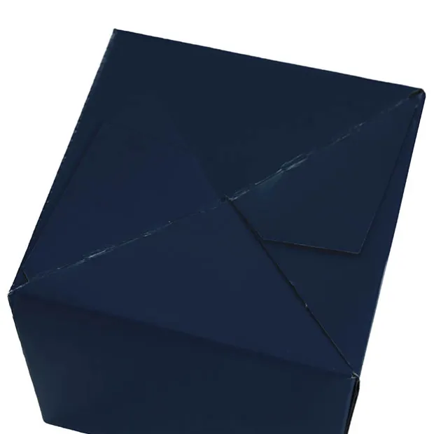 Mini Posy Box Gloss Autolock Base Pk25 Navy Blue (13x12cmH)