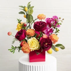 Mini Posy Box Gloss Autolock Base Pk25 Hot Pink (13x12cmH)