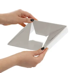 Mini Posy Box Matte Autolock Base Pk25 Pumice (13x12cmH)