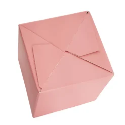 Mini Posy Box Matte Autolock Base Pk25 Deep Coral (13x12cmH)