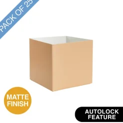 Mini Posy Box Matte Autolock Base Pk25 Nectar (13x12cmH)