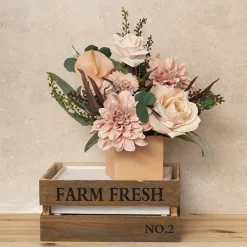 Mini Posy Box Matte Autolock Base Pk25 Nectar (13x12cmH)