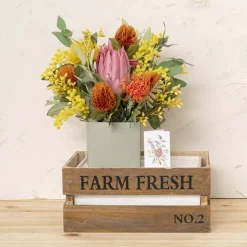 Mini Posy Box Matte Autolock Base Pk25 EarthGreen (13x12cmH)