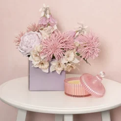 Mini Posy Box Matte Autolock Base Pk25 Dark Mauve (13x12cmH)