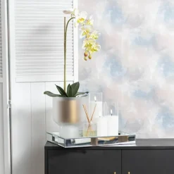 Mirror Tray Rectangle w Handle Silver (30x40x5cmH)