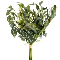 Mixed Leaf Eucalyptus Willow & Fern Bouquet Green (59cmH)