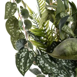 Mixed Leaf Eucalyptus Willow & Fern Bouquet Green (59cmH)