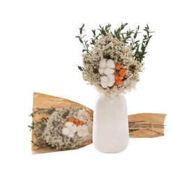 Mixed Preserved Flower Arrangement Bouquet Green (55cmH)