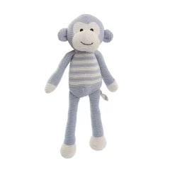 Monkey Louie Plush Soft Toy Baby Blue (40cmHT)