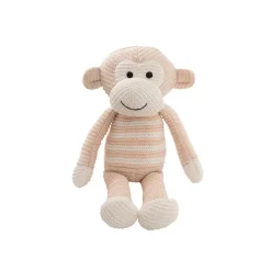 Monkey Louie Plush Soft Toy Baby Pink (40cmHT)