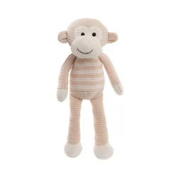 Monkey Louie Plush Soft Toy Baby Pink (40cmHT)