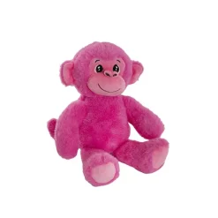 Monkey Sammy Plush Soft Toy Hot Pink (20cmST)