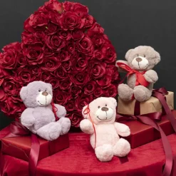 Mr Snuggles Plush Teddy Bear Dusty Lavender (15cmST)