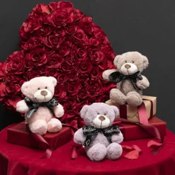 Mr Snuggles Plush Teddy Bear Dusty Lavender (15cmST)