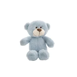 Mr Snuggles Plush Teddy Bear Stone Blue (15cmST)