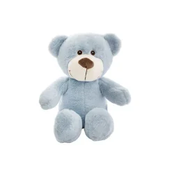 Mr Snuggles Plush Teddy Bear Stone Blue (25cmST)