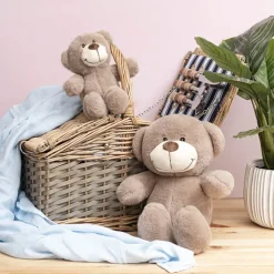 Mr Snuggles Plush Teddy Bear Taupe Brown (25cmST)