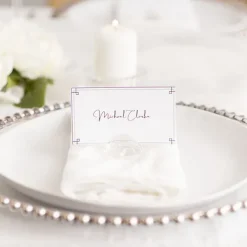 Name Card Holder Crystal Ball Pack 4 Clear (35mmD)