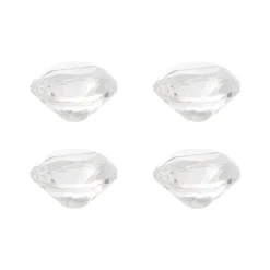 Name Card Holder Crystal Diamond Pack 4 Clear (40mmD)