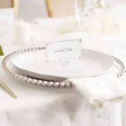 Name Card Holder Crystal Diamond Pack 4 Clear (40mmD)