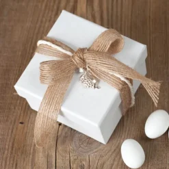 Natural Fiber Jute Ribbon Natural (25mmx10m)