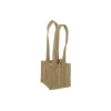 Natural Jute Posy Bag With Plastic Liner (10.5x10.5x10.5cmH)