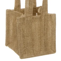 Natural Jute Posy Bag With Plastic Liner (10.5x10.5x10.5cmH)