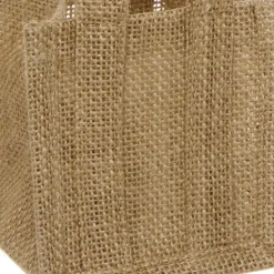 Natural Jute Posy Bag With Plastic Liner (10.5x10.5x10.5cmH)