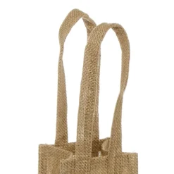 Natural Jute Posy Bag With Plastic Liner (10.5x10.5x10.5cmH)