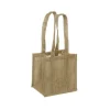 Natural Jute Posy Bag With Plastic Liner (18x16.5x17cmH)