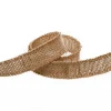 Natural Jute Ribbon Sewn Edge Natural (25mmx10m)