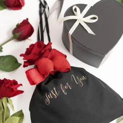 Natural Jute Ribbon Sewn Edge Red (40mmx10m)