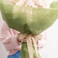 Natural Jute Ribbon Sewn Edge Natural (40mmx10m)