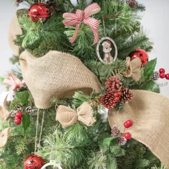 Natural Jute Ribbon Wide Sewn Edge Natural (150mmx10m)