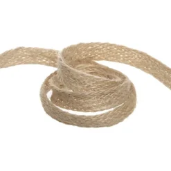 Natural Jute Twill Ribbon Natural (10mmx10m)
