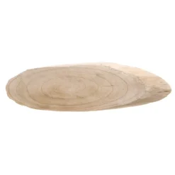 Natural Wood Timber Slice Oval Brown (Approx 29x11x2.5cmH)