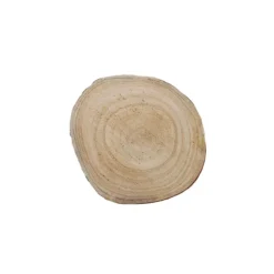 Natural Wood Timber Slice Round Brown (Approx. 12cmx2.5cmH)