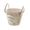 Nature Touch Wooden Bucket Planter (17cmDx13cmH)