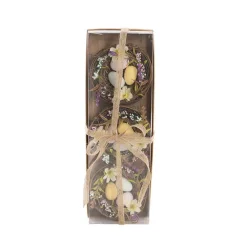 Nest w Easter Eggs & Flowers Pack 3 (30x10x6cm)