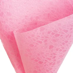 Nonwoven Embossed Wrap Sheets Bark Pink (50x70cm) Pack 50