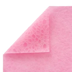 Nonwoven Embossed Wrap Sheets Bark Pink (50x70cm) Pack 50