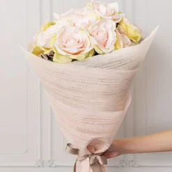 Nonwoven Embossed Wrap Sheet Bamboo Champagne (50x70cm) Pk50