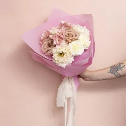 Nonwoven Embossed Wrap Sheets Willow Pink Pk 50 (50x70cm)