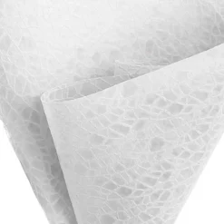 Nonwoven Embossed Wrap Sheets Bark White (50x70cm) Pack 50