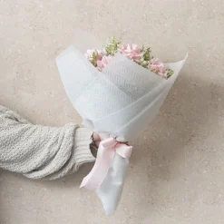 Nonwoven Embossed Wrap Sheets Willow White Pk 50 (50x70cm)