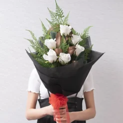 Nonwoven Wrap Sheets NOVA Black (50x70cm) Pack 50