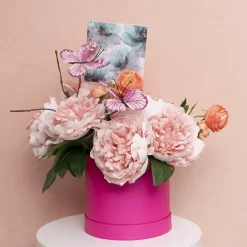 Nouvelle Gift Card & Envelope Teal Magnolias Pk25 (10x10cmH)